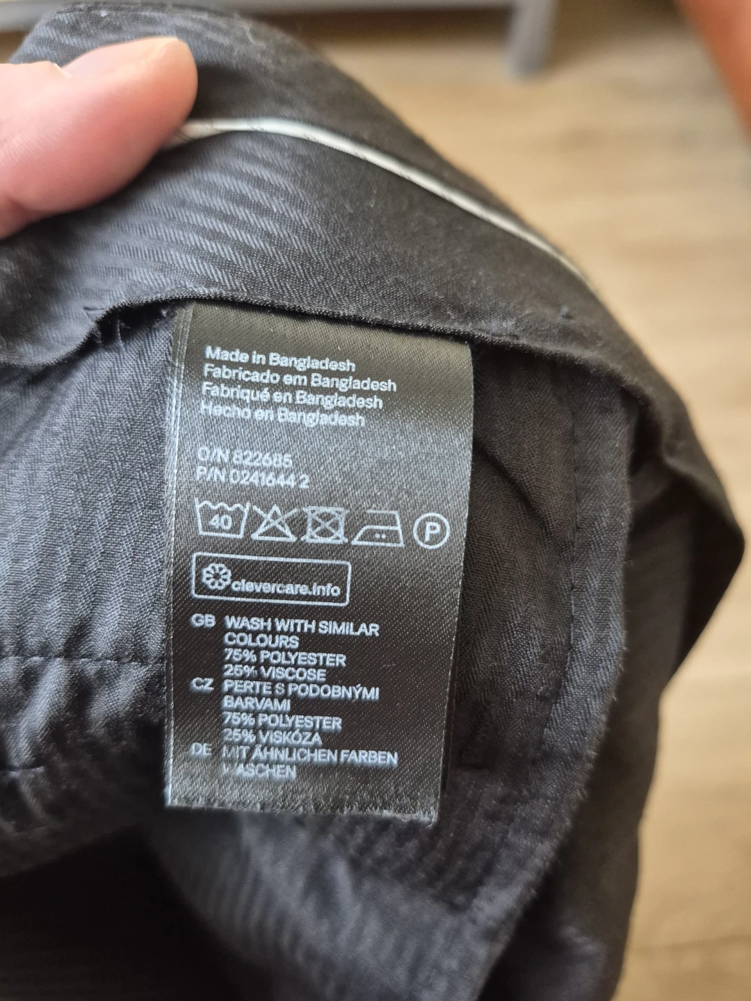 H&M Regular Fit Black Dress Pants 30R - photo 3
