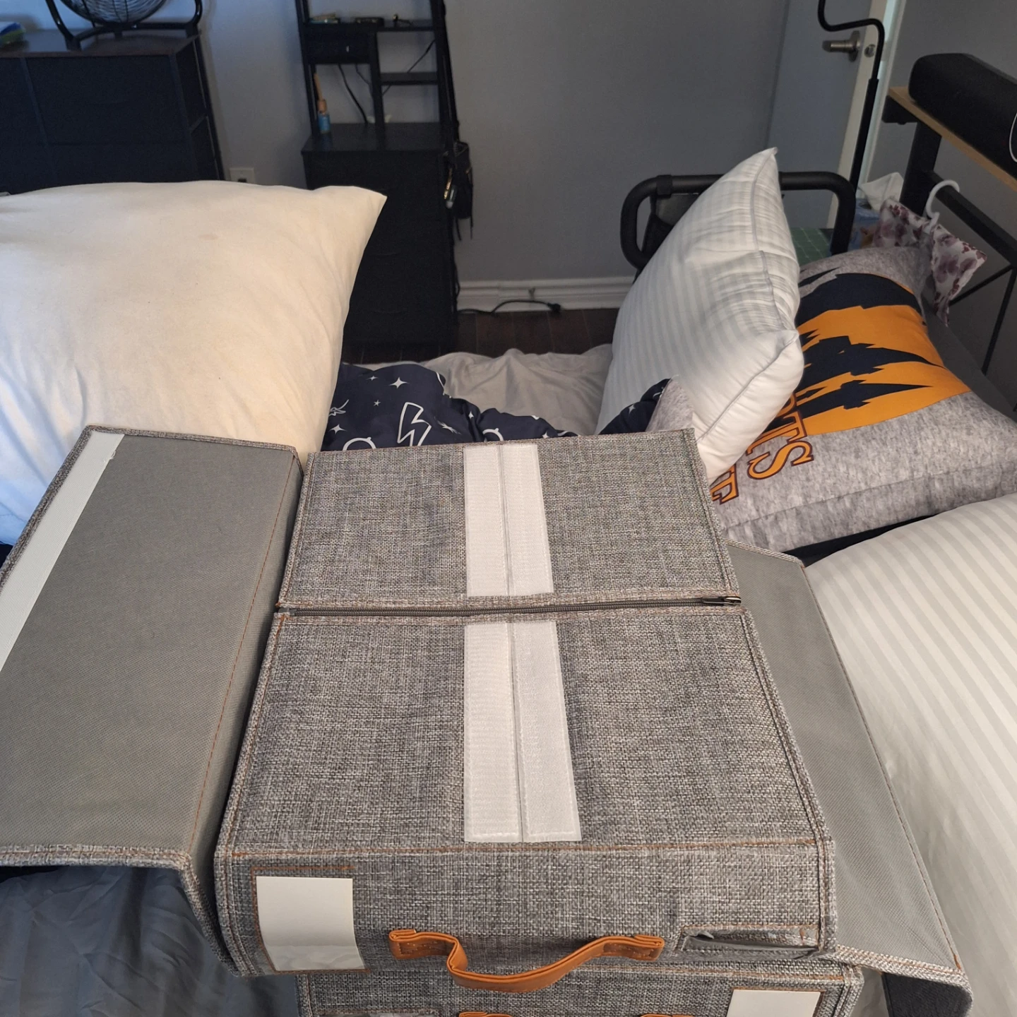 Set of 4 Grey Storage Organizers - photo 3