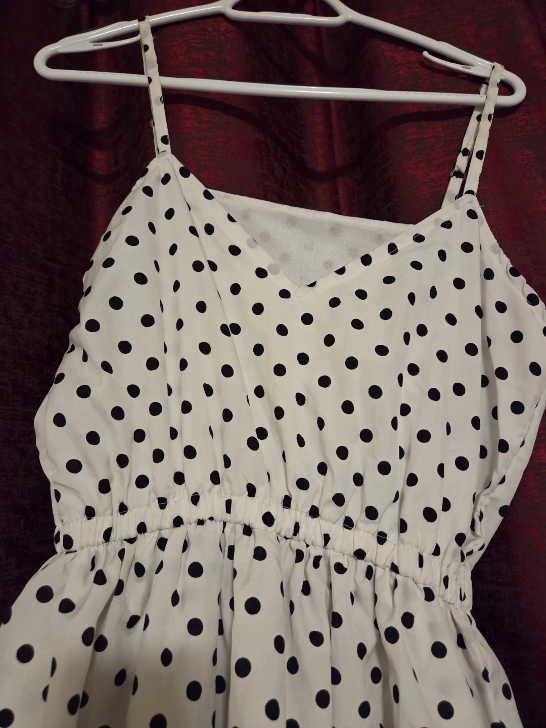 White polka dot tiered sundress - photo 3