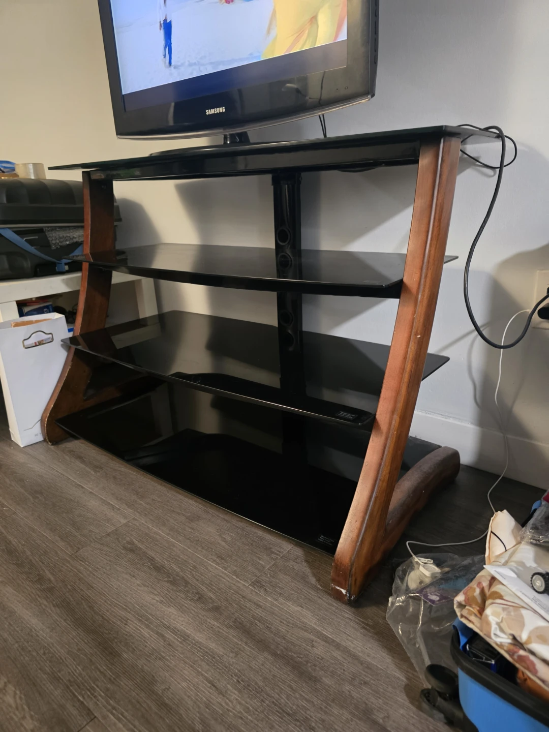 TV Stand with 3 Shelves - photo 2