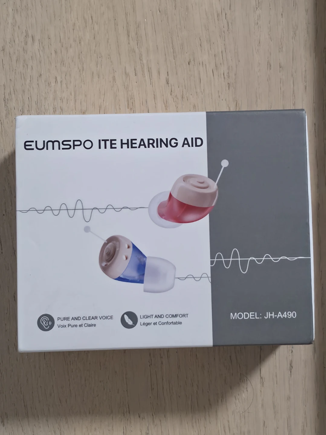 EUMSPO ITE Hearing Aid - Rechargeable In-Ear Amplifier