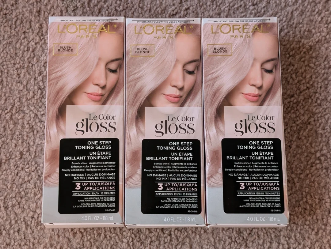 3 L'Oreal Paris Le Color Gloss - Blush Blonde