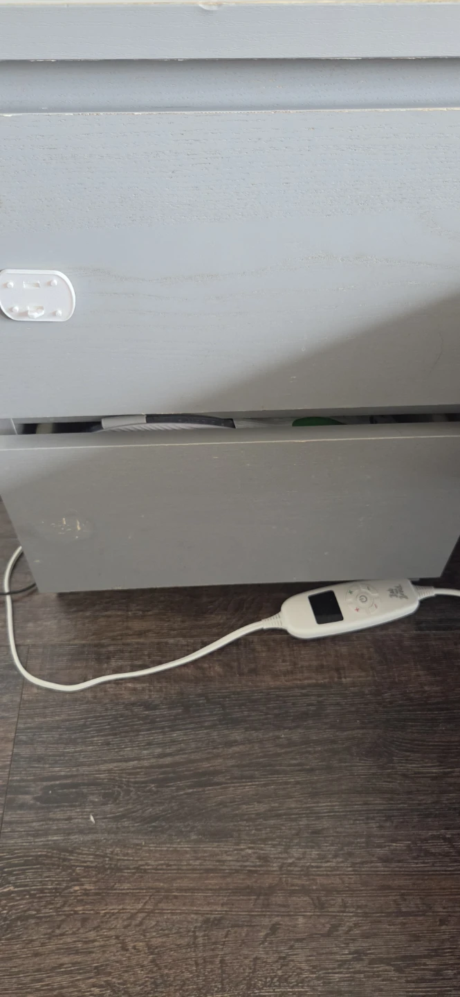Grey 2-Drawer Nightstand - photo 2