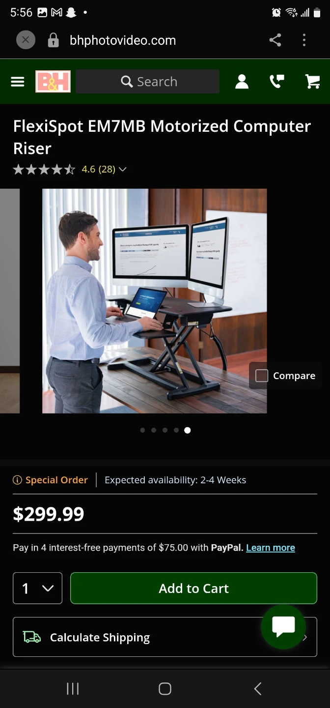 FlexiSpot Motorized Standing Desk - 36" Wide Electric ... - photo 2