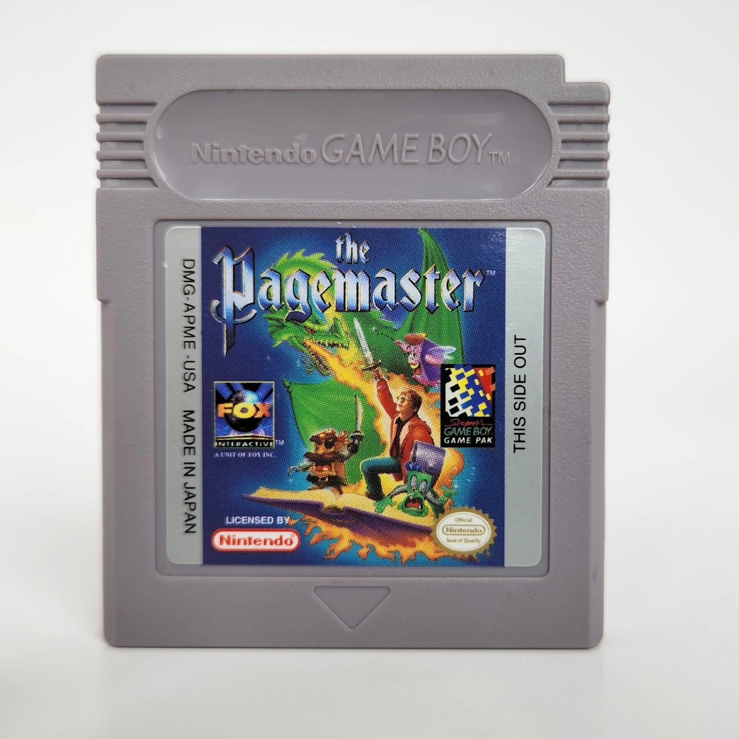 The Pagemaster Nintendo Game Boy Cartridge