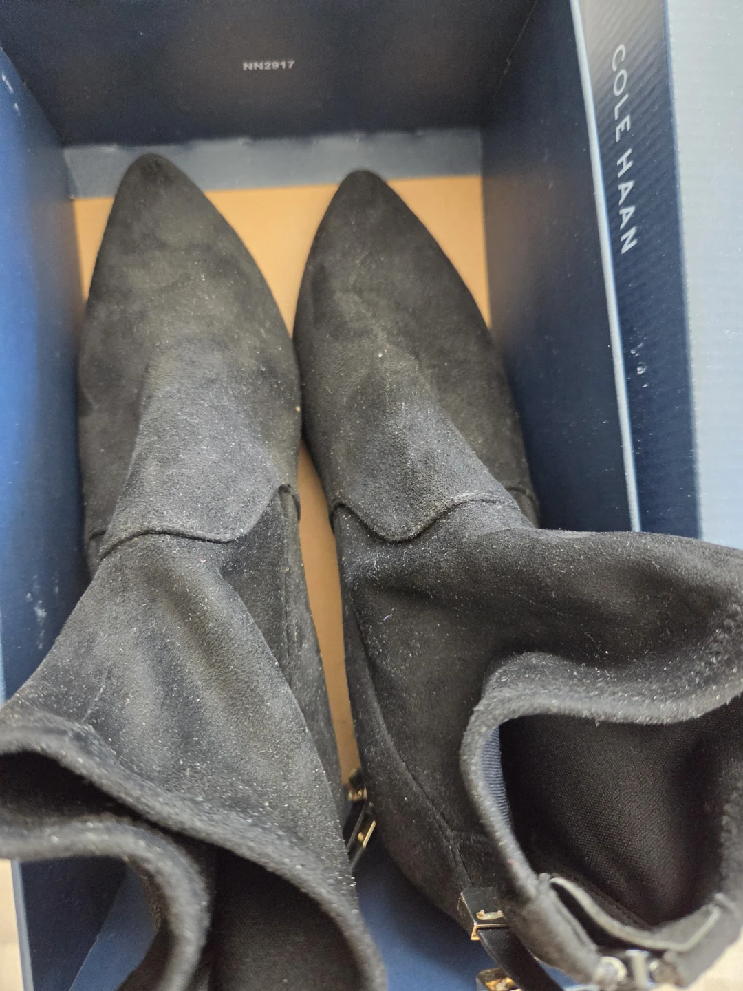 Cole Haan black suede ankle boots 8 - photo 3