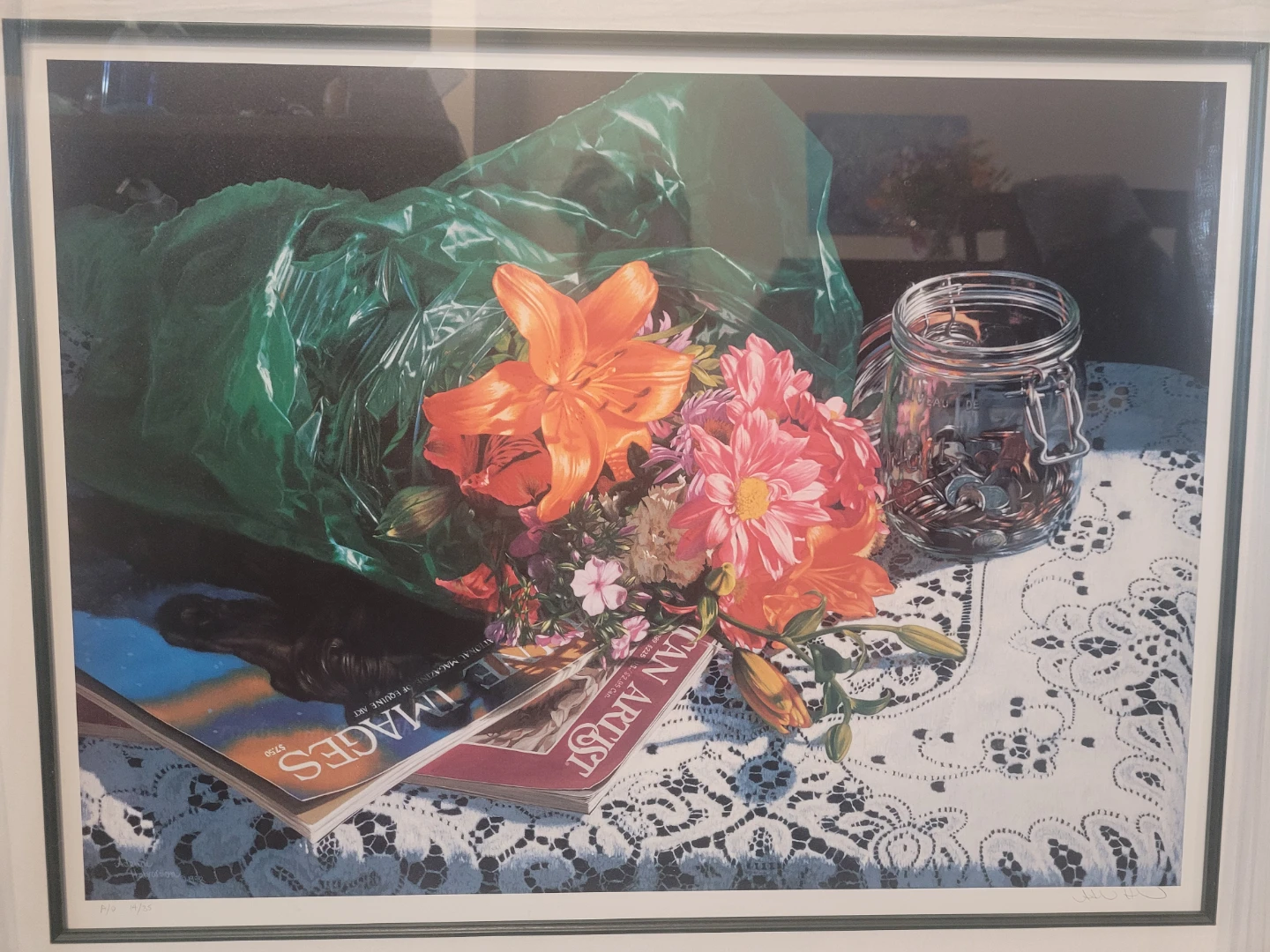 Signed and Numbered Still Life Art Print by Adeline Halvorson - photo 3
