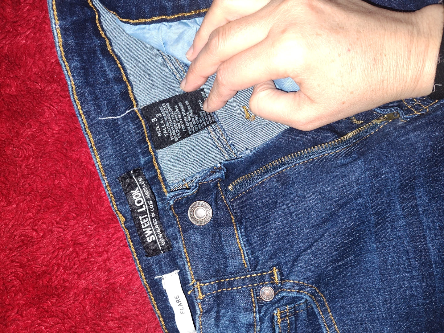 Sweet Look Flare Jeans Size 3 - photo 2