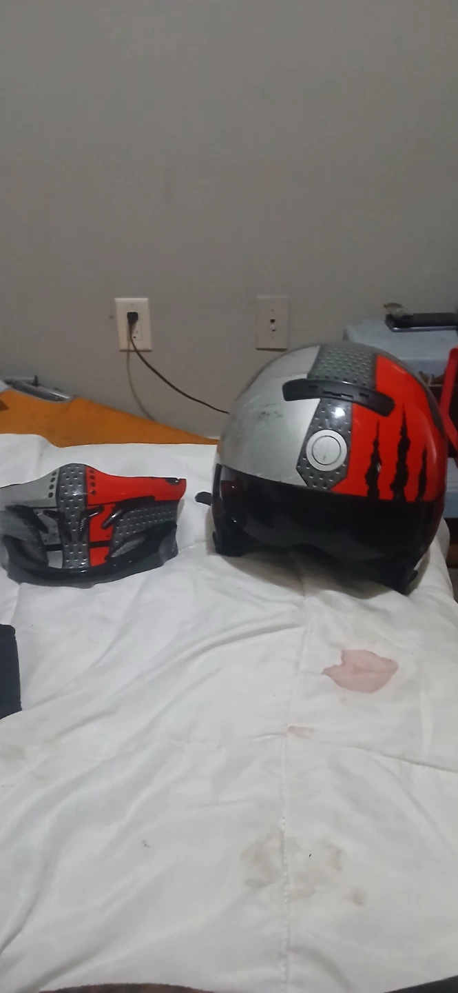 Modular Motorcycle Helmet with Face Mask
