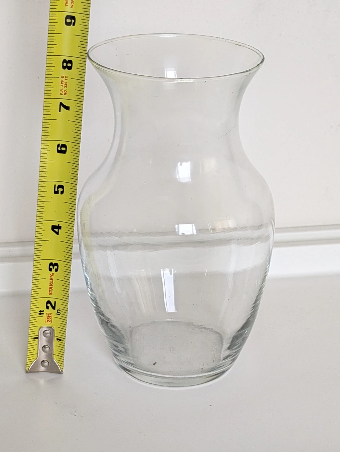 Clear Glass Vase 🏈 - photo 4