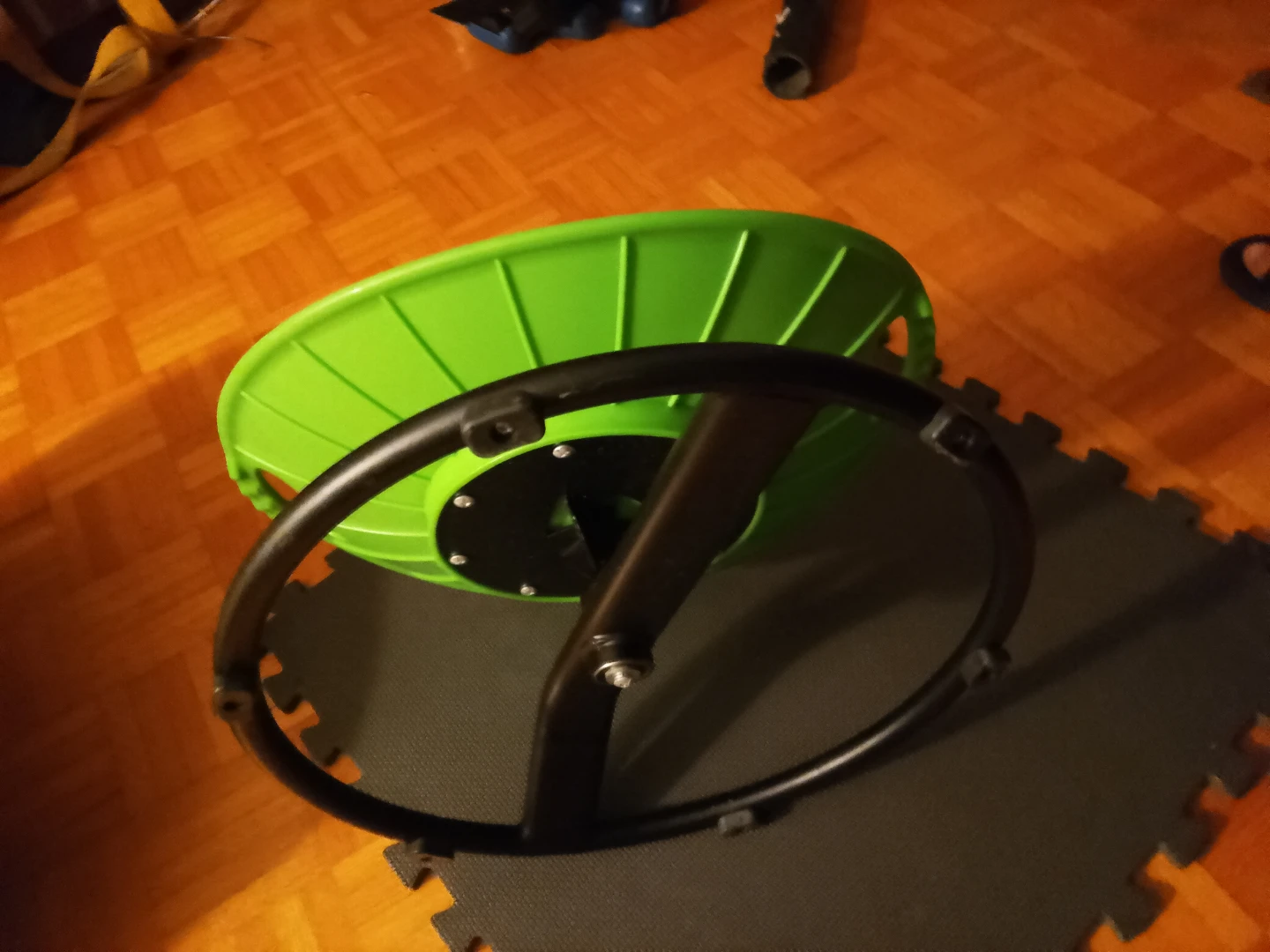 Green Sit-and-Spin Balance Board. Sensory Chair