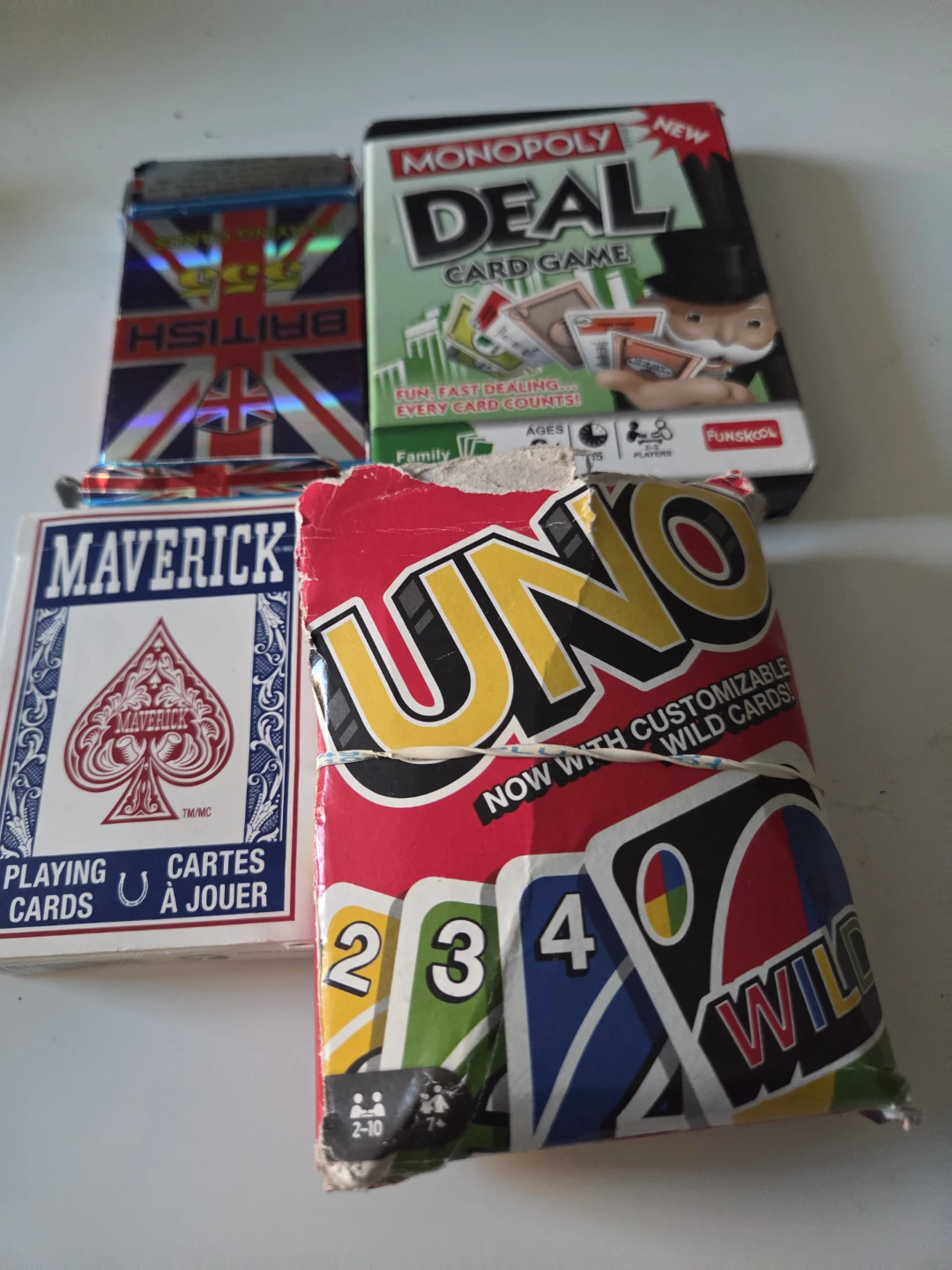 Set of 4 Card Games: Uno, Monopoly Deal, Maverick, 555 - photo 3