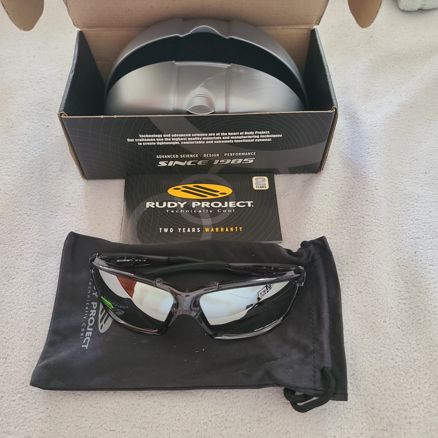 Rudy Project Gozen Sunglasses - Crystal Ash/Laser Black