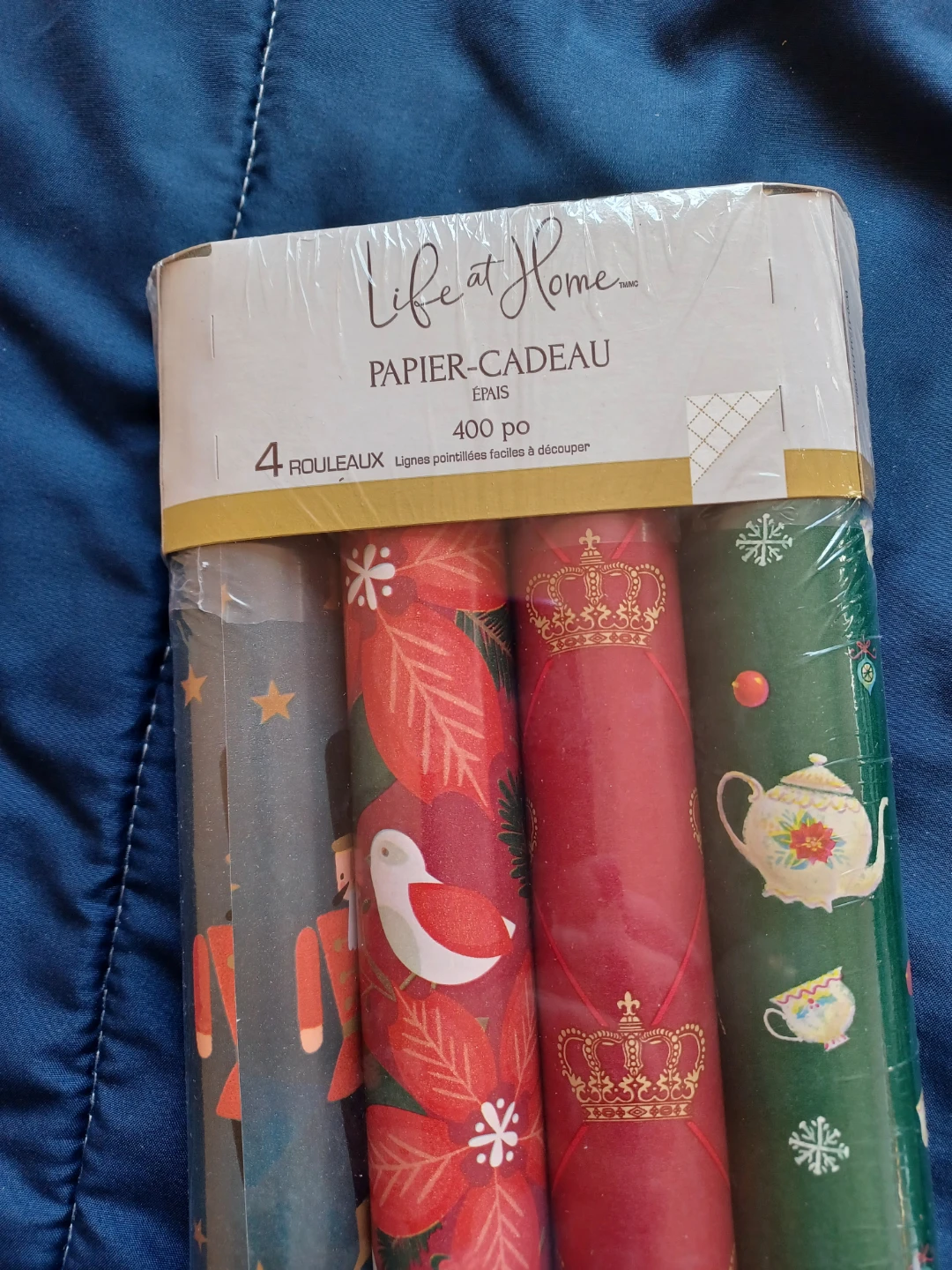 Life at Home 4-Pack Christmas Wrapping Paper - photo 2