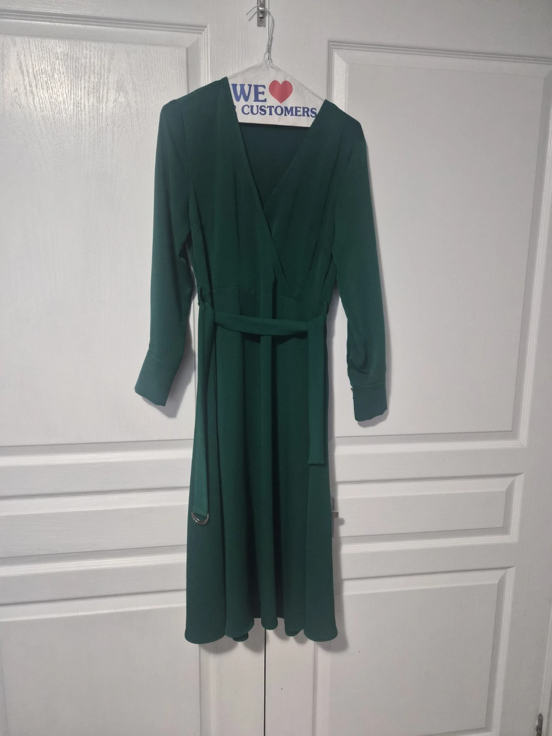 Green Wrap Dress Size -4 , size small - photo 5