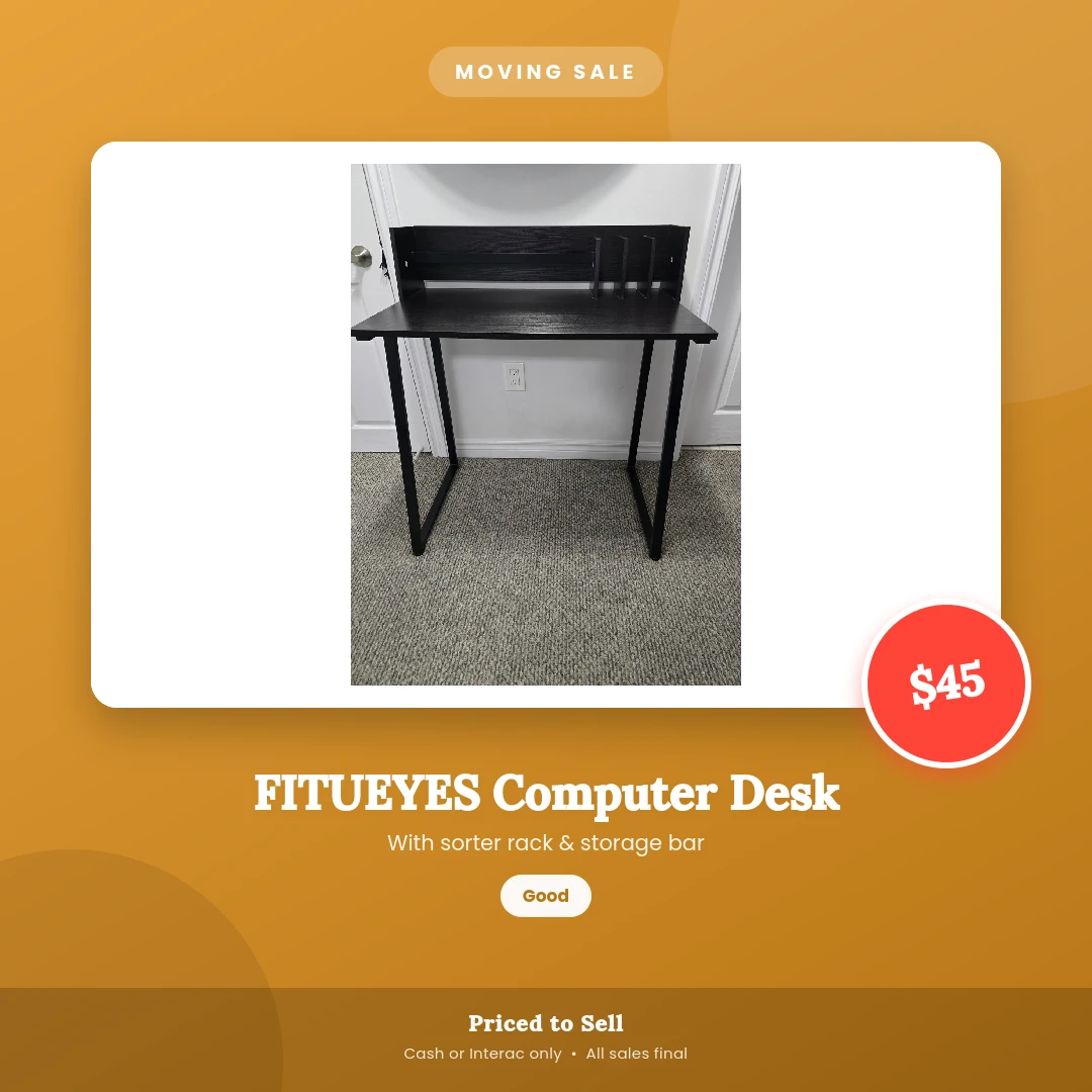 FITUEYES Computer Desk