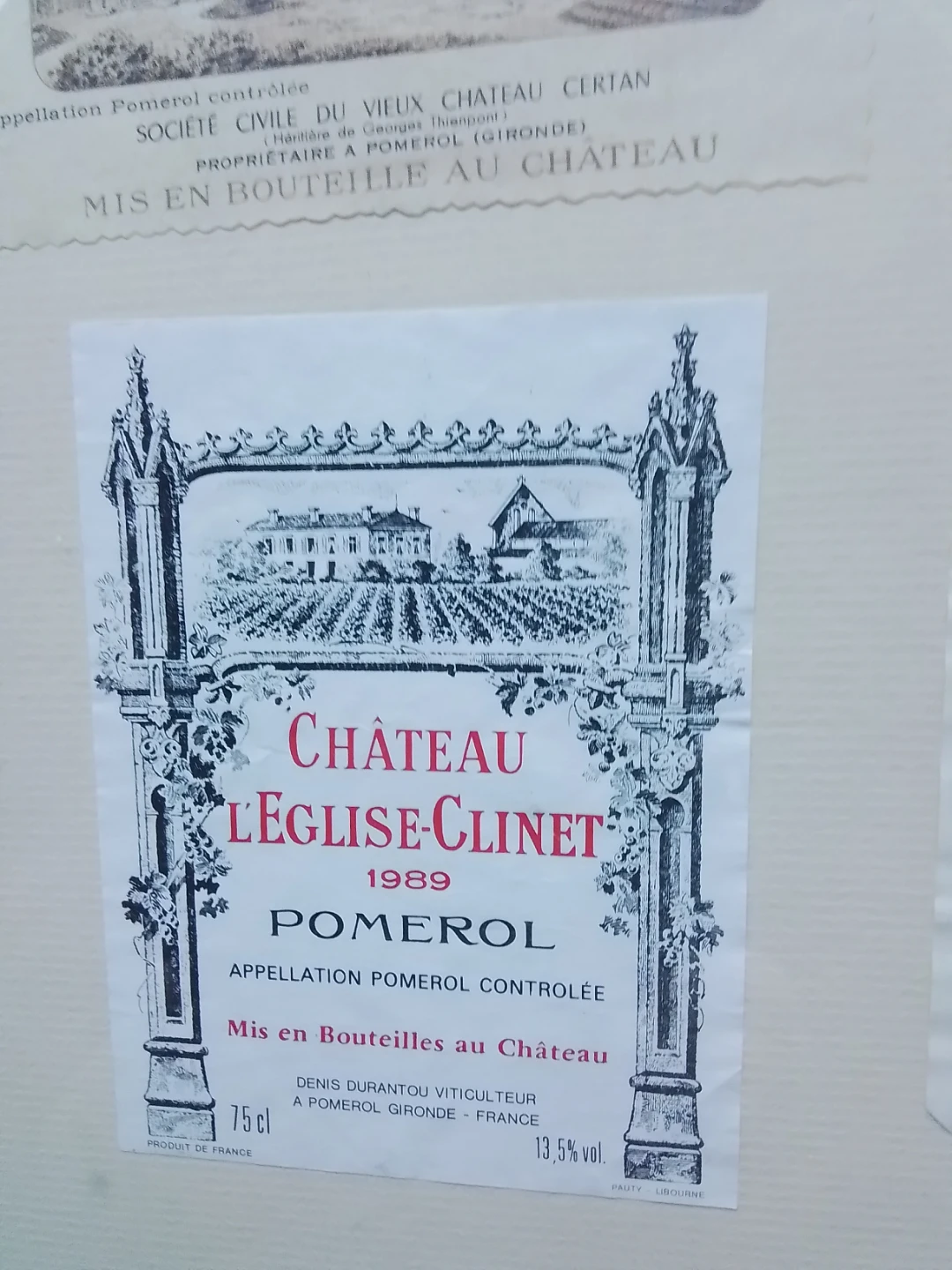 (6) Exceptionally Rare Vintage French Wine Labels - photo 4