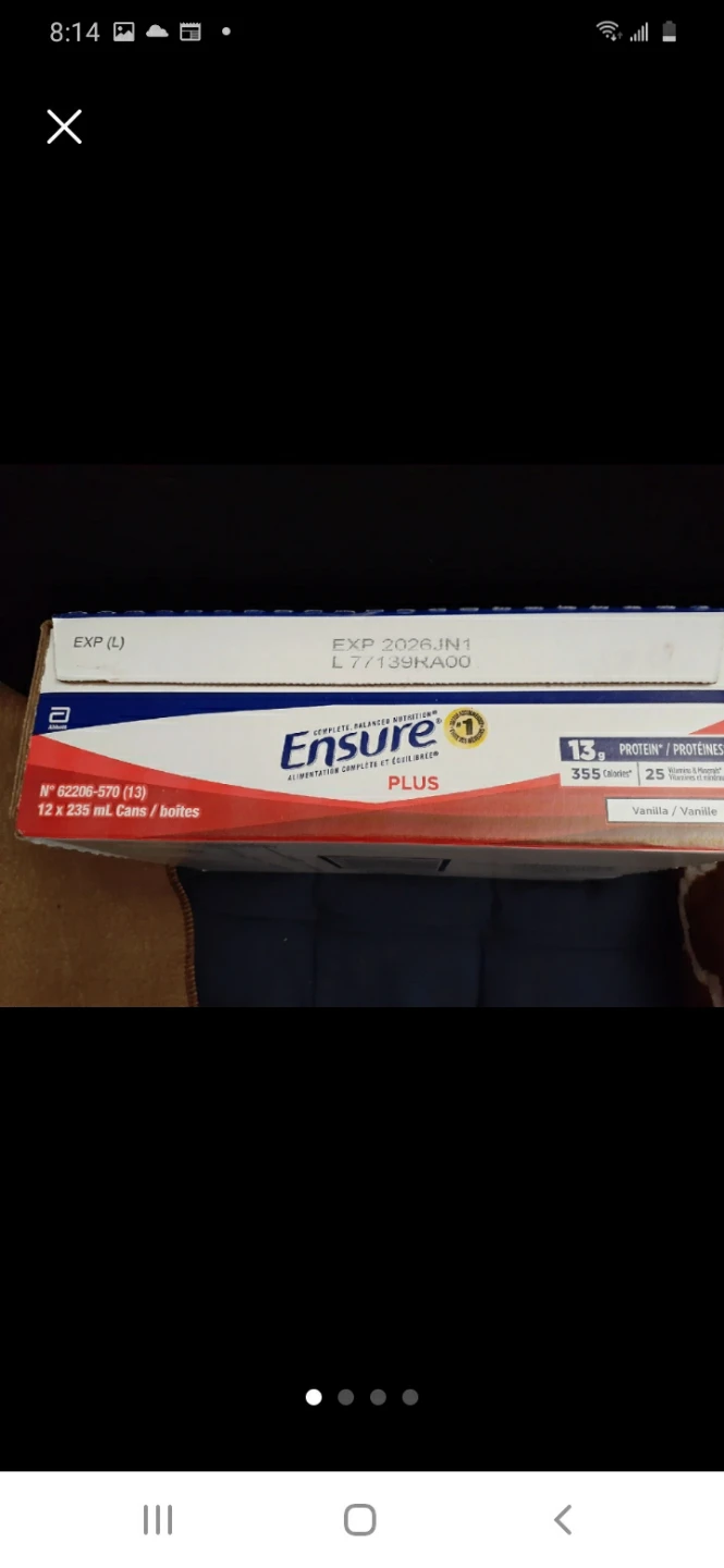 Ensure Plus Vanilla Nutritional Supplement 12-Pack