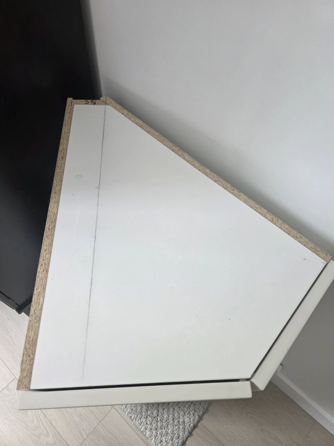 White Corner Cabinet