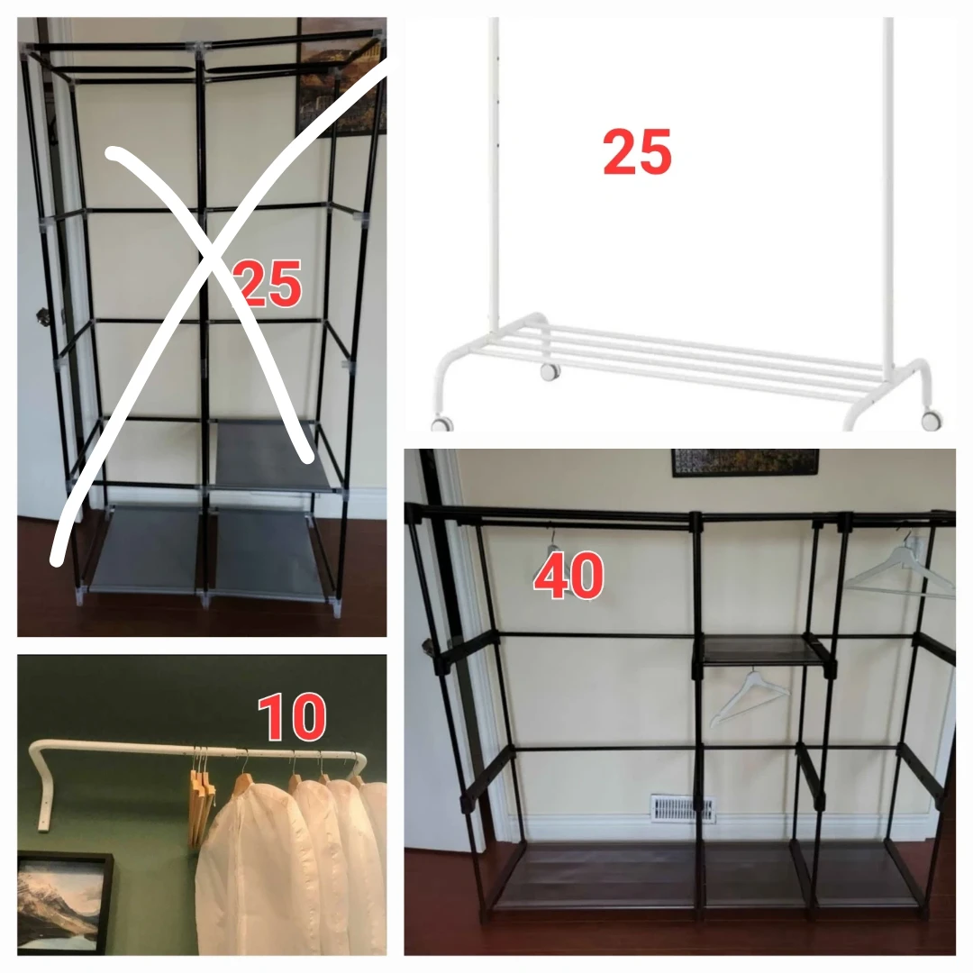 Cloth racks Portable Clothes Closet Organizer