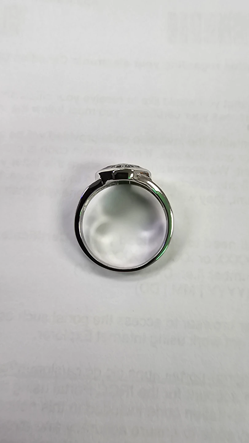 MLCNS Silver-Tone Green Gemstone Ring - photo 4