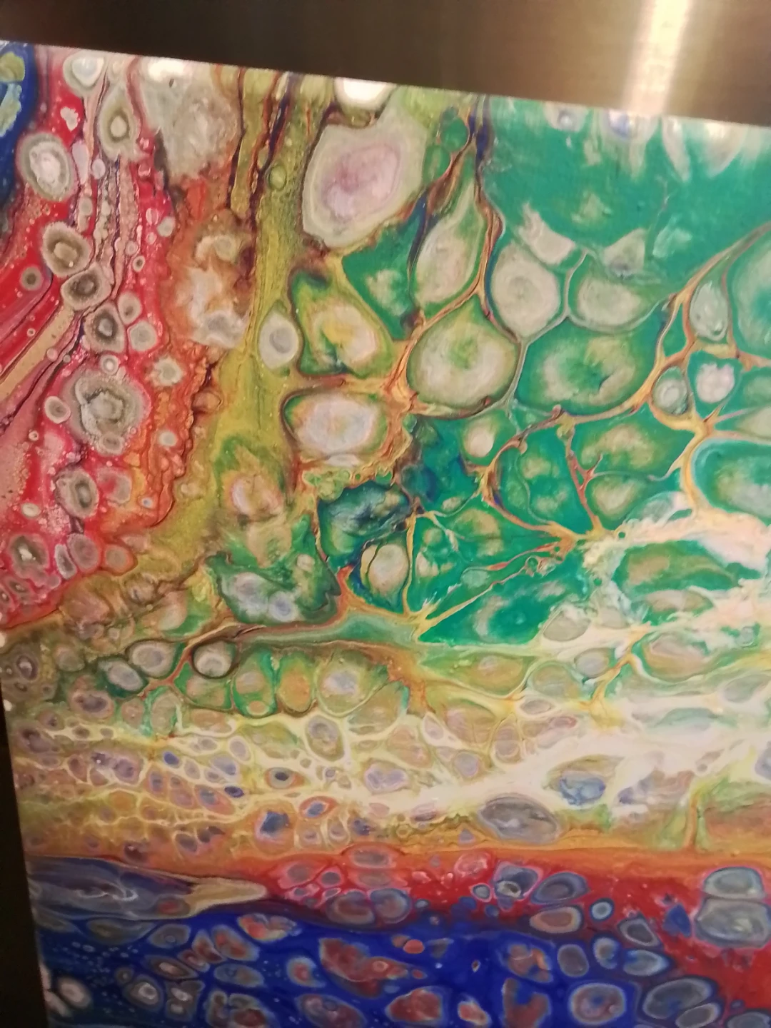 Abstract Acrylic Pour Canvas Art - photo 4