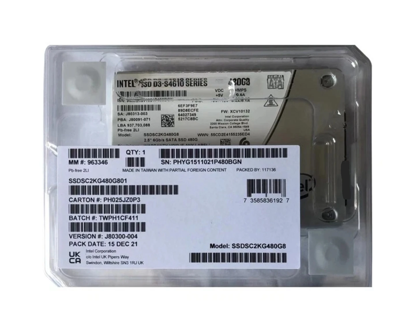 Intel 4TB SATA SSD