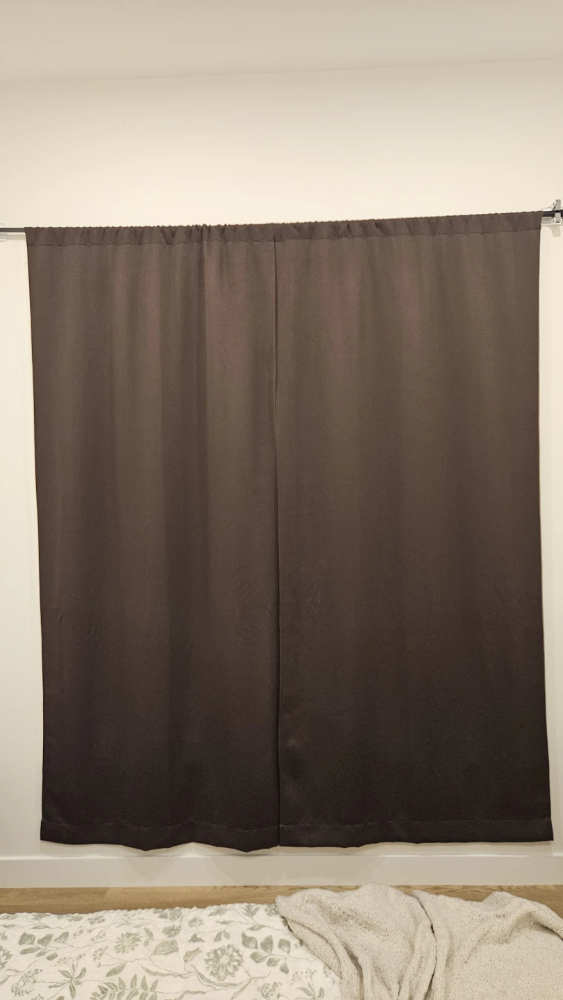 Dark Brown Blackout Curtains - photo 2