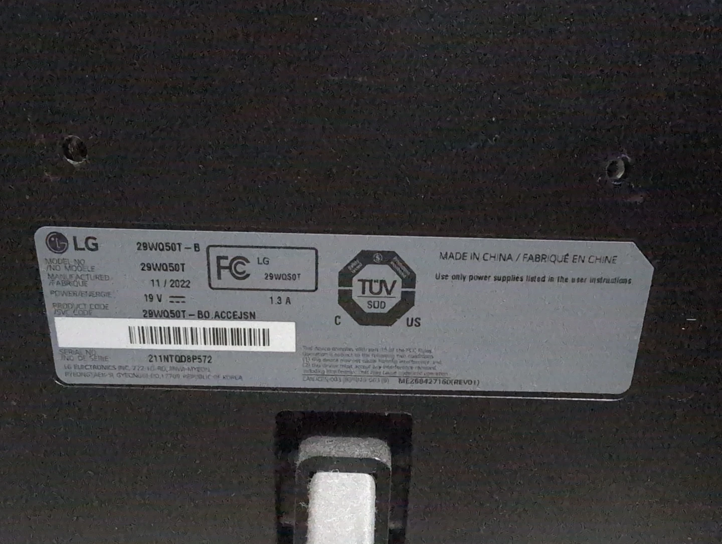 LG 29-inch Ultrawide Monitor 29WQ50T - photo 3