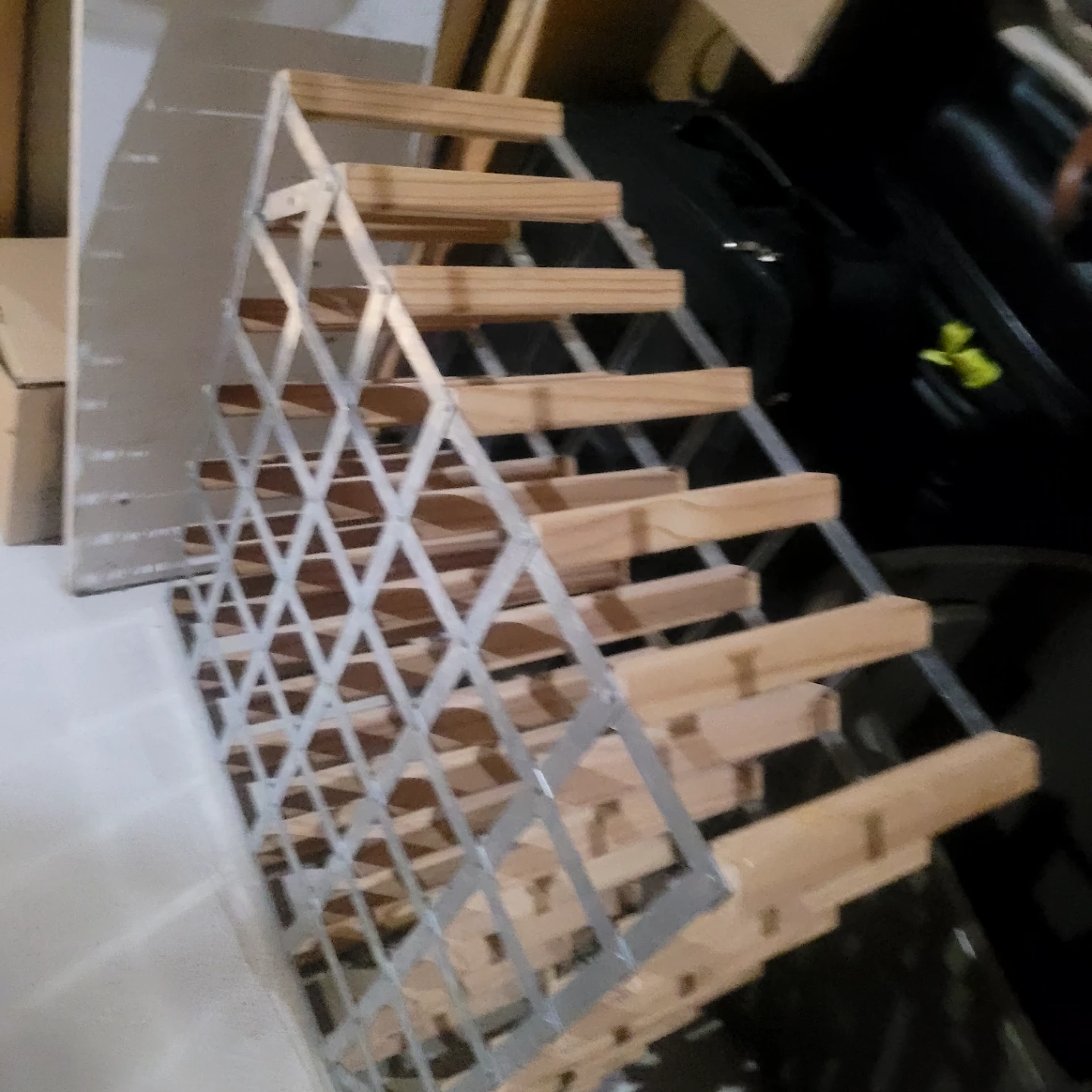 Wooden and Metal Wine Rack - photo 3