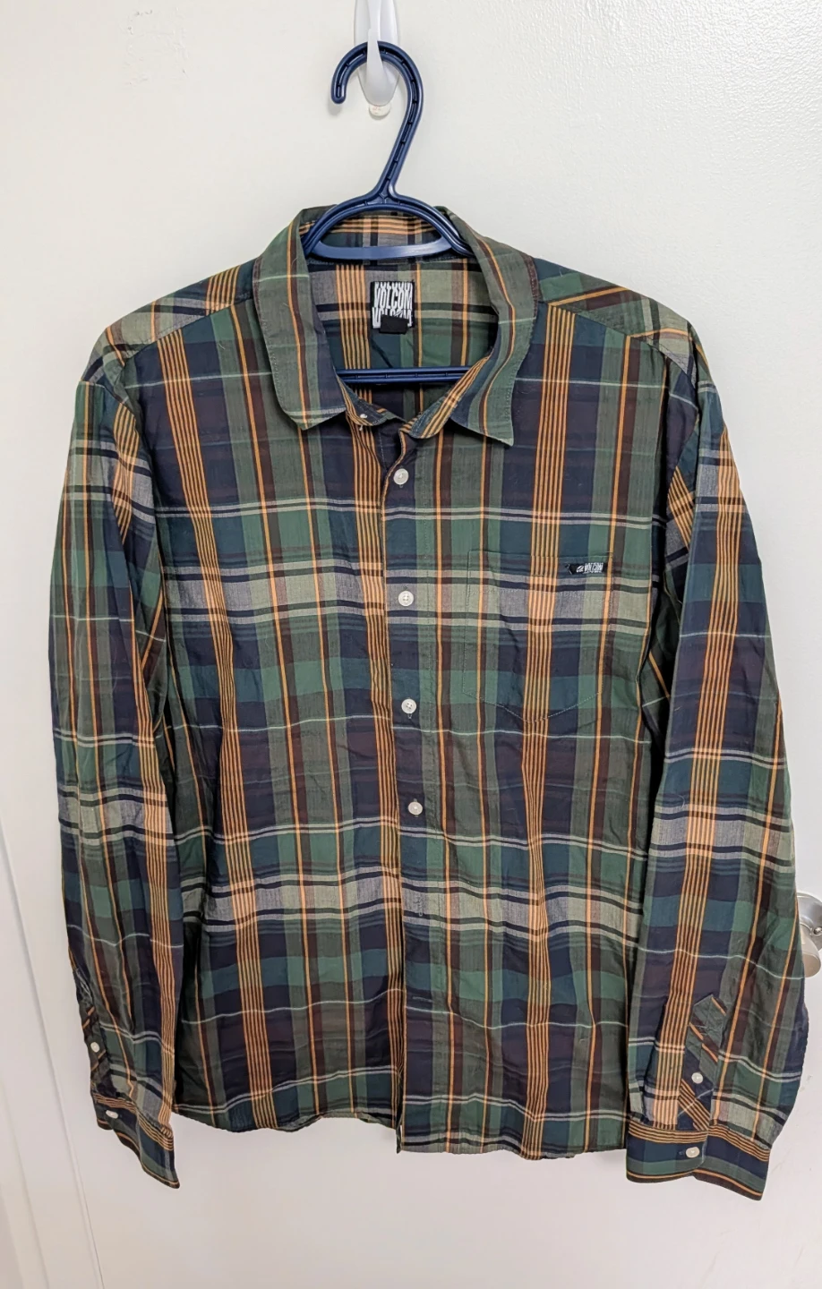 Volcom Plaid Button-Down Shirt - Men's Large