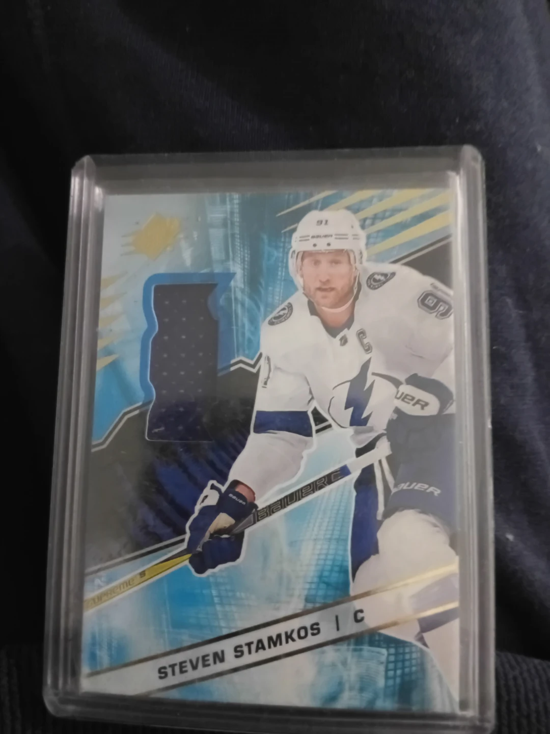 2018-19 Upper Deck SPx Steven Stamkos Relic Card