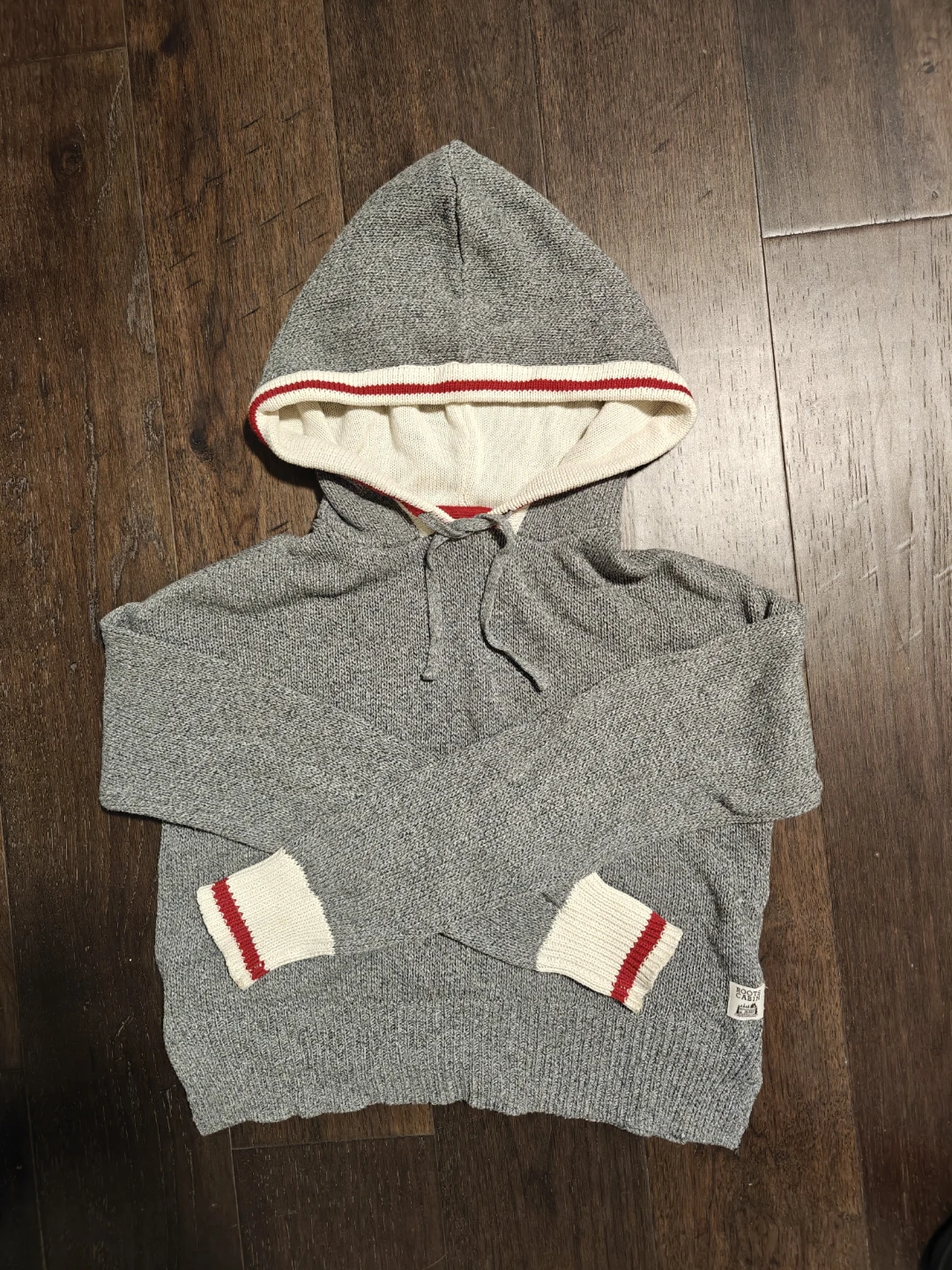 Roots Cabin Grey Knit Hoodie