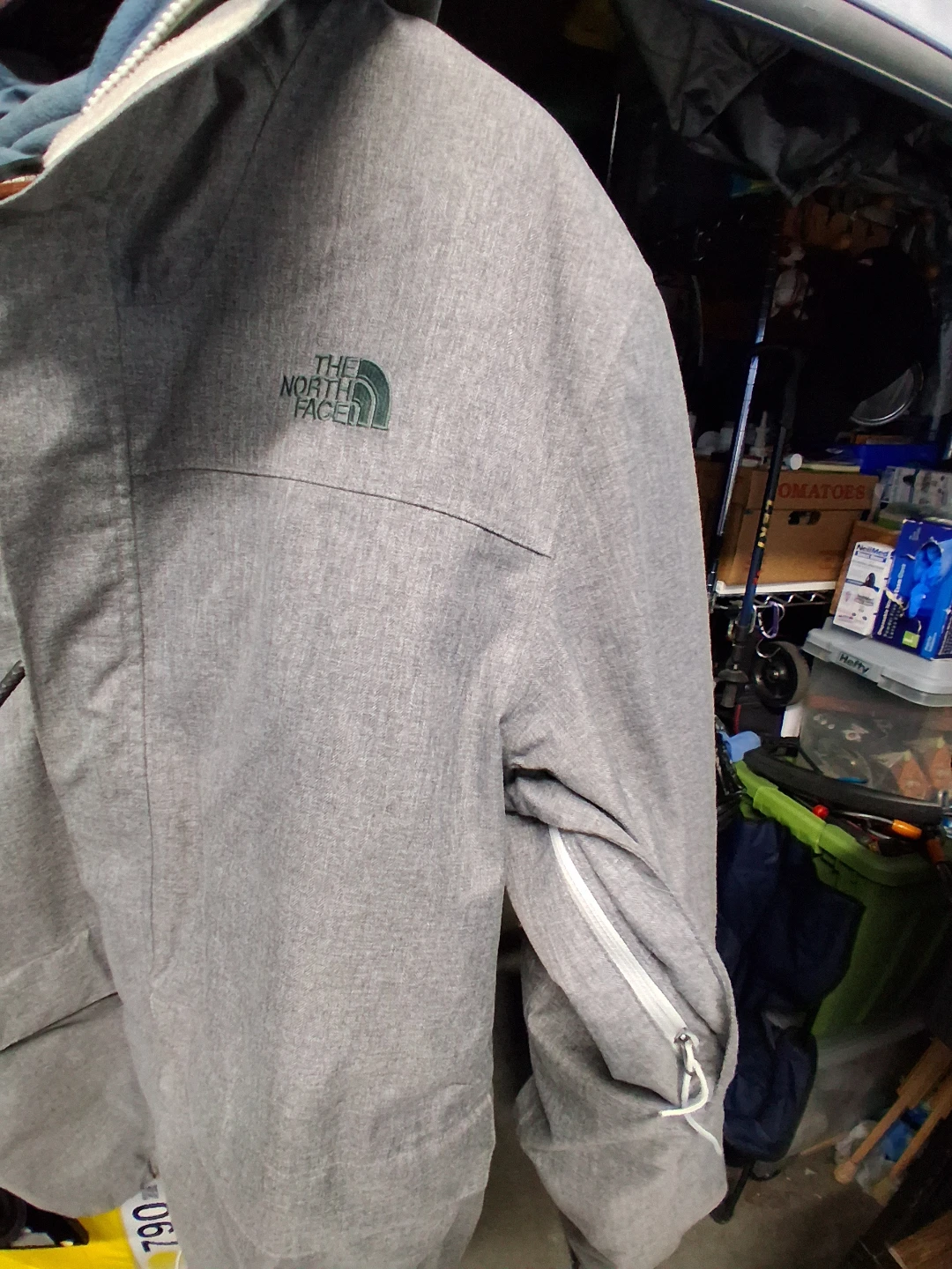 XL  North Face Men's Grey Fleece Lined Jacket - photo 2