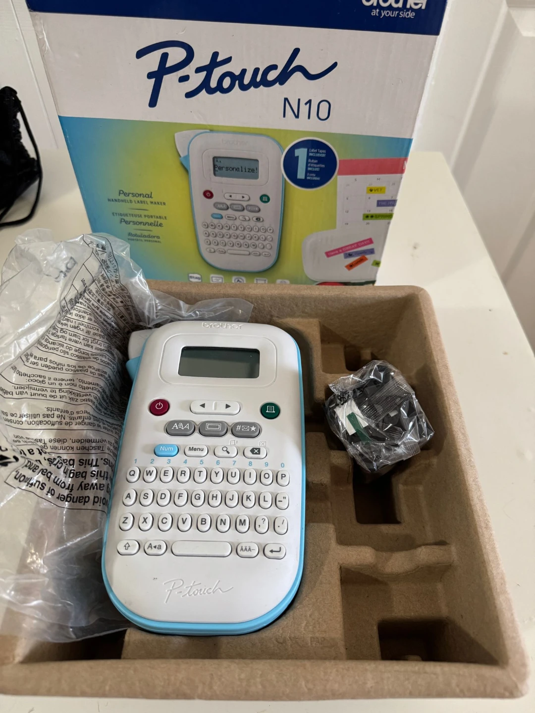 Brother P-Touch N10 Personal Handheld Label Maker - photo 5