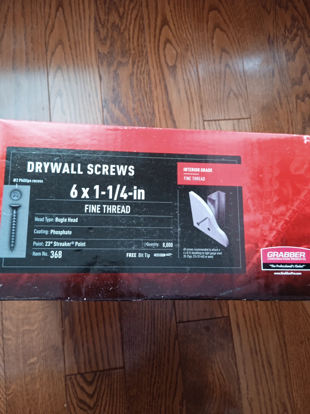 Grabber 6 x 1-1/4-in Fine Thread Drywall Screws