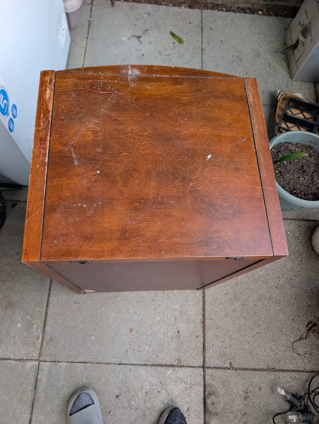 Wooden Two-Drawer Filing Cabinet - photo 2