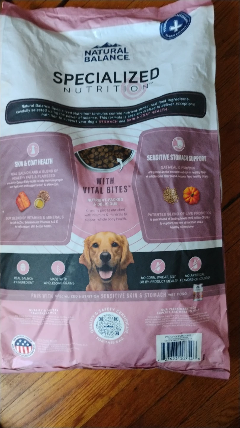 Natural Balance Specialized Nutrition Dog Food 28 lb