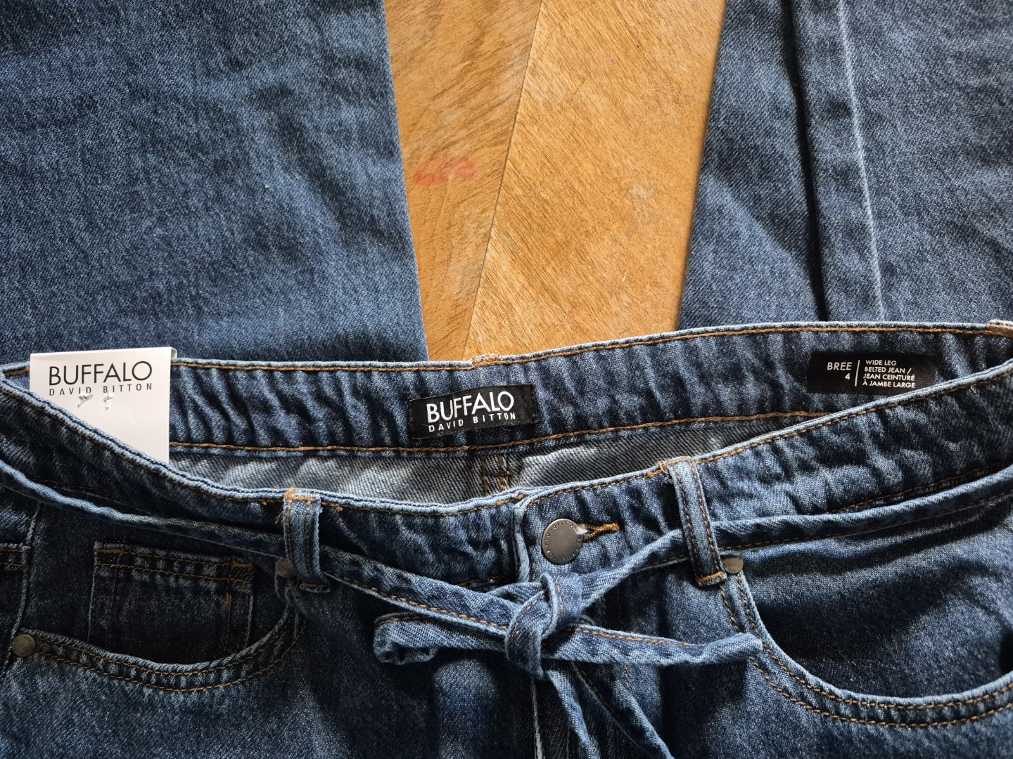 Buffalo David Bitton Bree Wide Leg Jeans Size 4 - photo 3