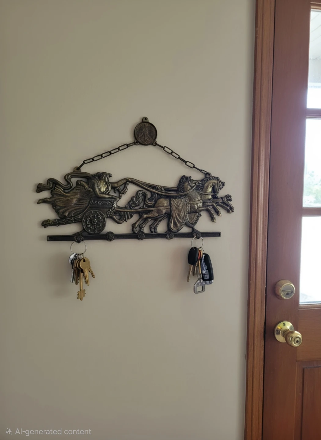 Vintage Chariot Wall Mounted Key Holder - photo 3