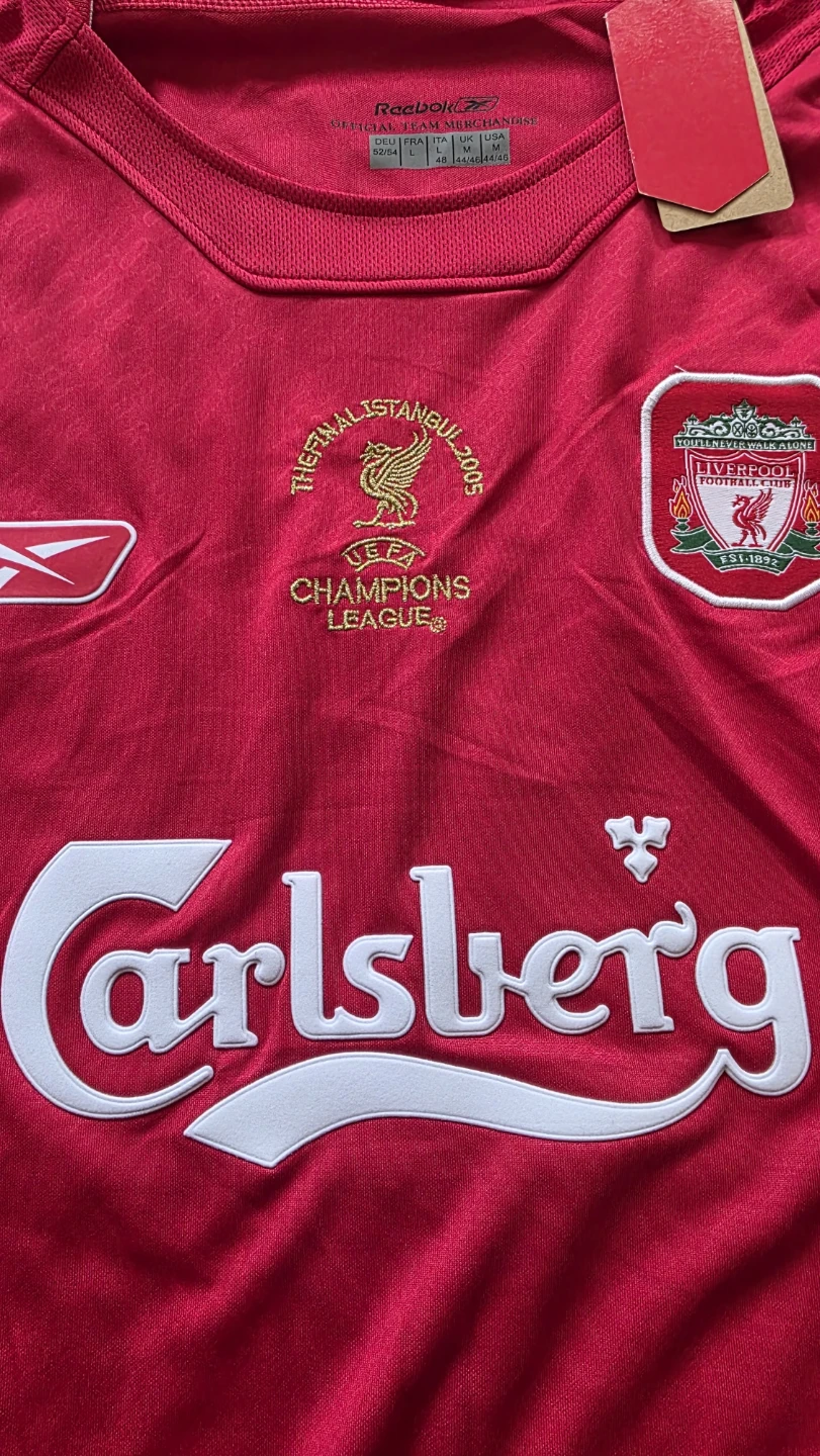Steven Gerrard #8 2005 UCL final jersey - photo 2