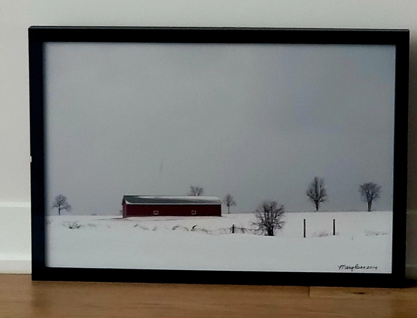 Framed Winter Landscape Print by Mary Ross - photo 3