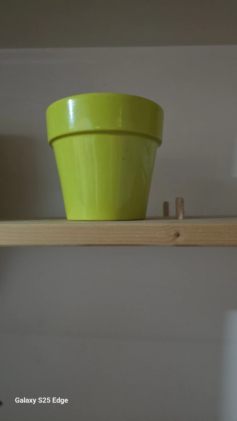 Lime Green Ceramic Plant Pot