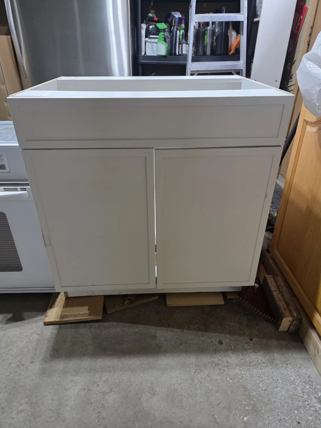 White Bathroom Vanity Cabinet Base - photo 5