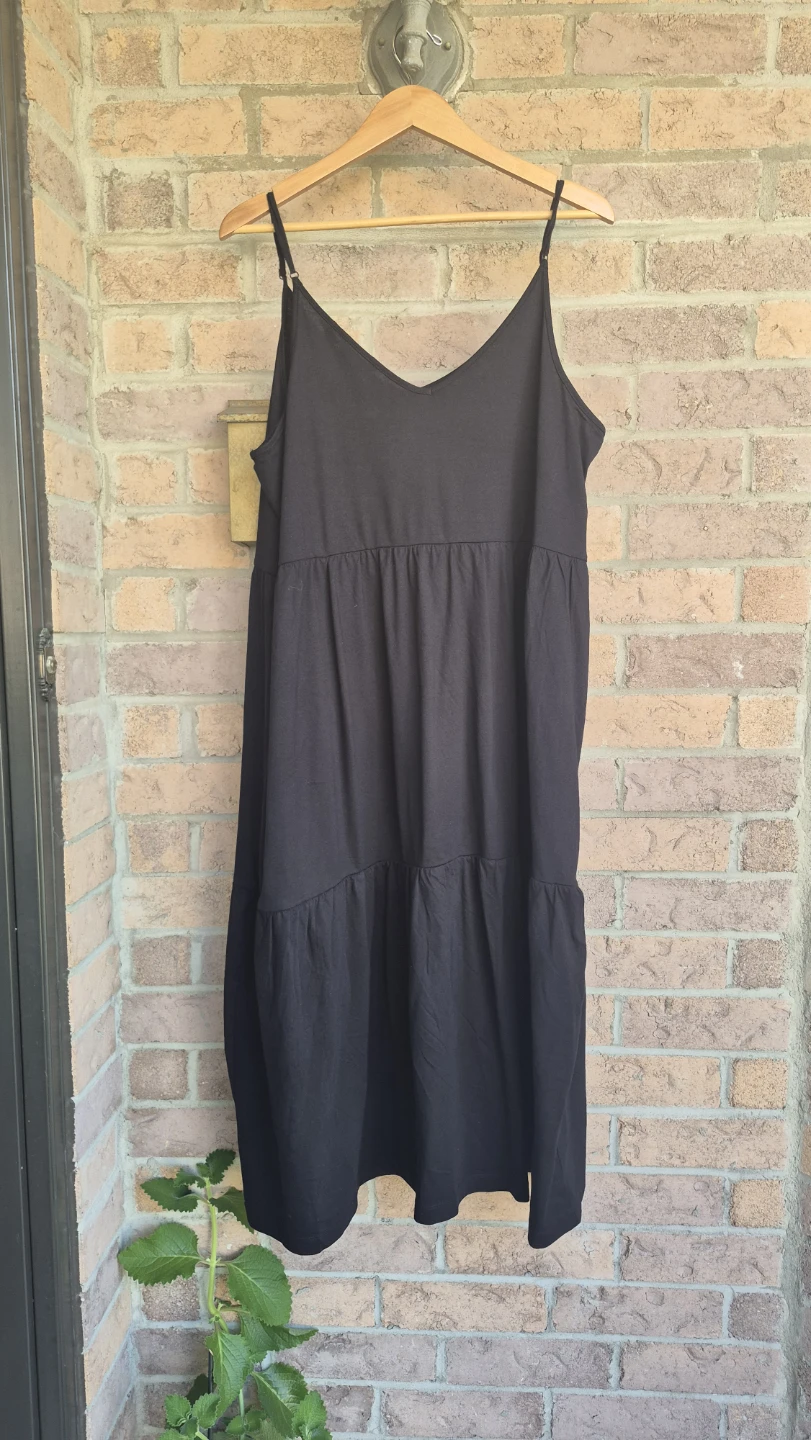 Reitmans Black Tiered Cami Dress XXL - photo 2