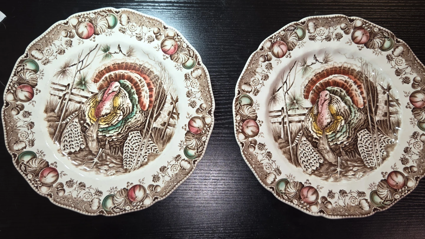 Johnson Bros His Majesty Turkey Plates