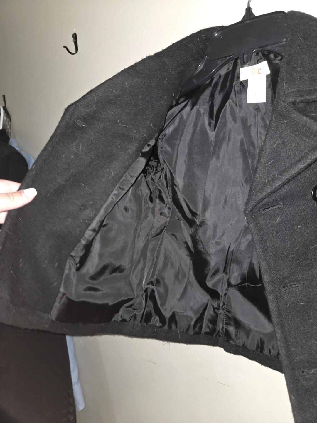 Circo Black Pea Coat Size 4T - photo 3