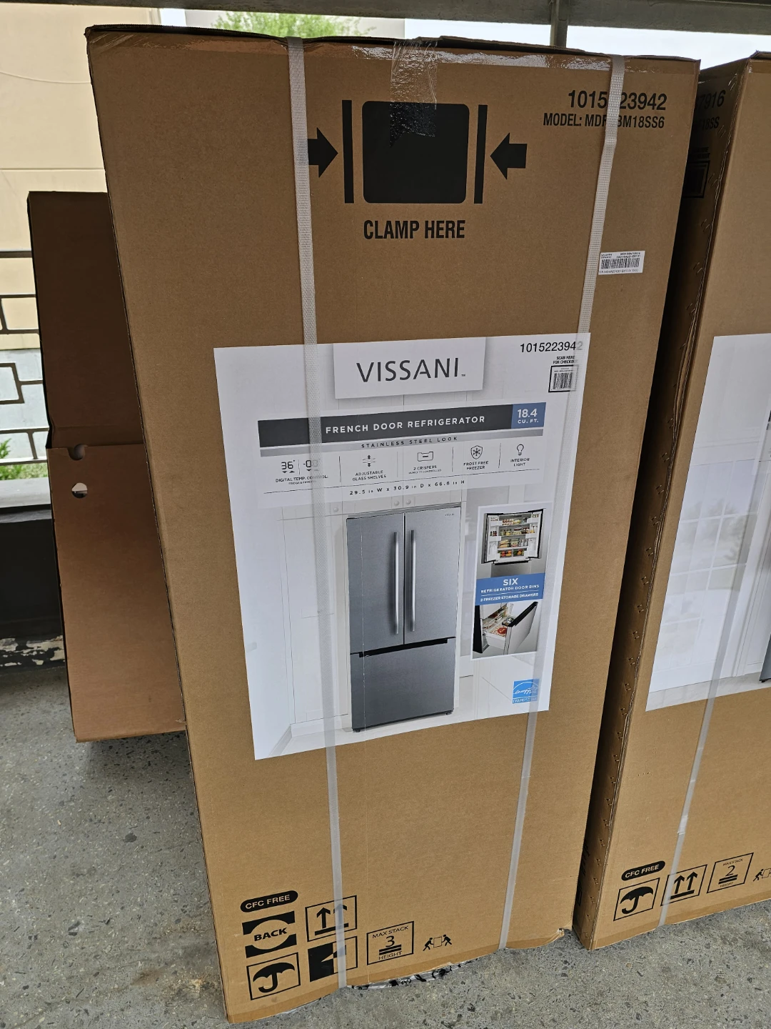 Vissani 18.4 cu. ft. French Door Refrigerator
