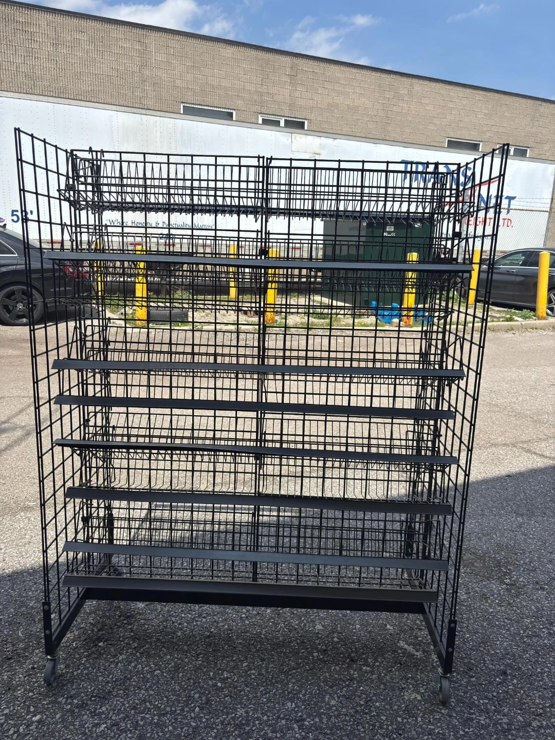 Commercial rolling gridwall display fixture (2 Available) - photo 3