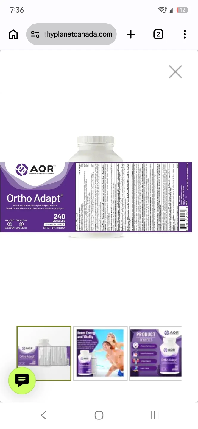 AOR Ortho Adapt 240 Capsules - photo 5
